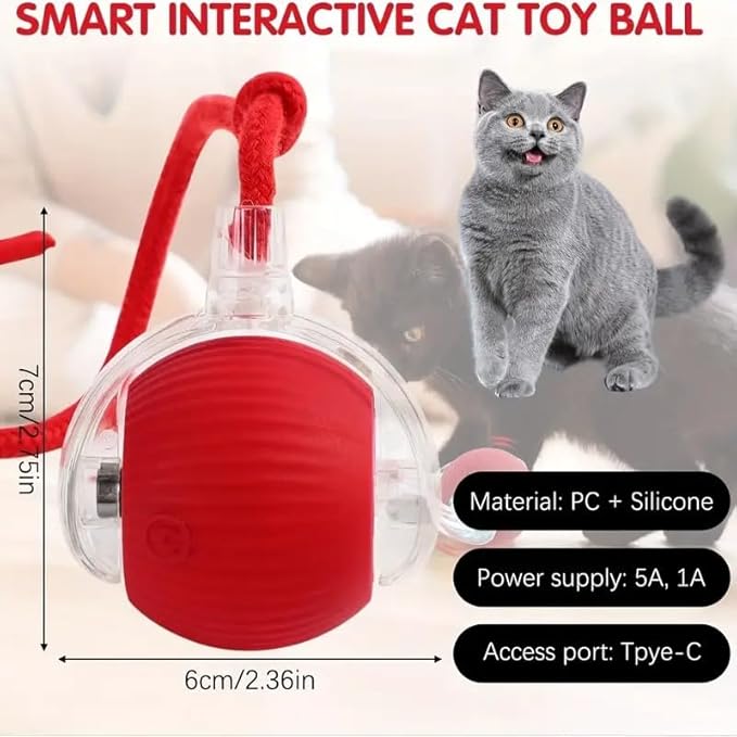 22927 PawSprint™ Smart Interactive Pet Ball for dogs, featuring bright colors and durable design for engaging play.