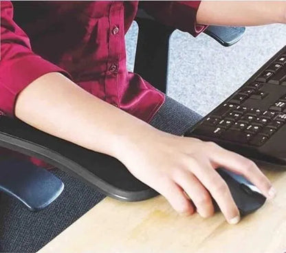 DeskGuard™ Wrist Relief Pad Set chair pads with ergonomic cushioning for wrist support and comfort during desk work.