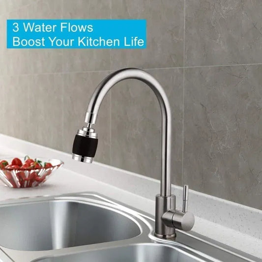 AquaFlex™ 360° Tap Extender strap extender shown in black, designed to extend and secure faucet handles for easier use.